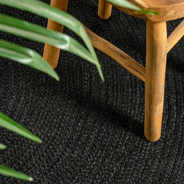 Zara Braided Coastal Cottage Round Jute Round Rug